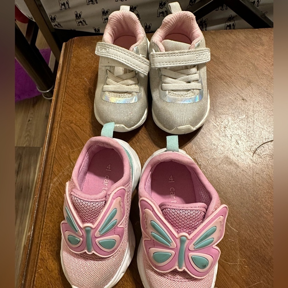 Bundle of 2 Carters toddler sneakers size 4